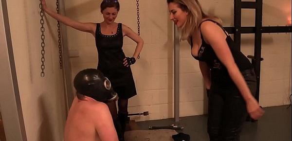  Double Ballbusting Fun - Girls Know How to Relax